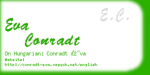 eva conradt business card